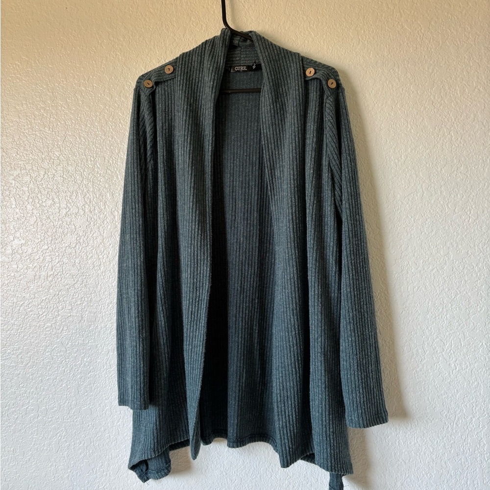 CURE Cardigan with Button Accents Size M #052